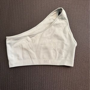 SETactive Sculptflex one shoulder sports bra - size S